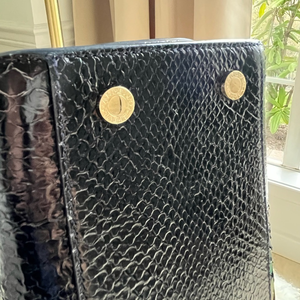 Bulgari Python Satchel Bag - image 6